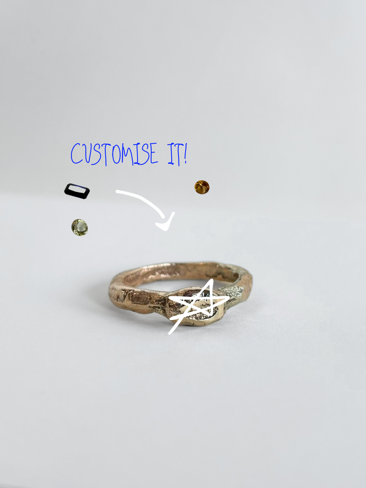 SINGLE OVAL STACKER | CUSTOMISABLE