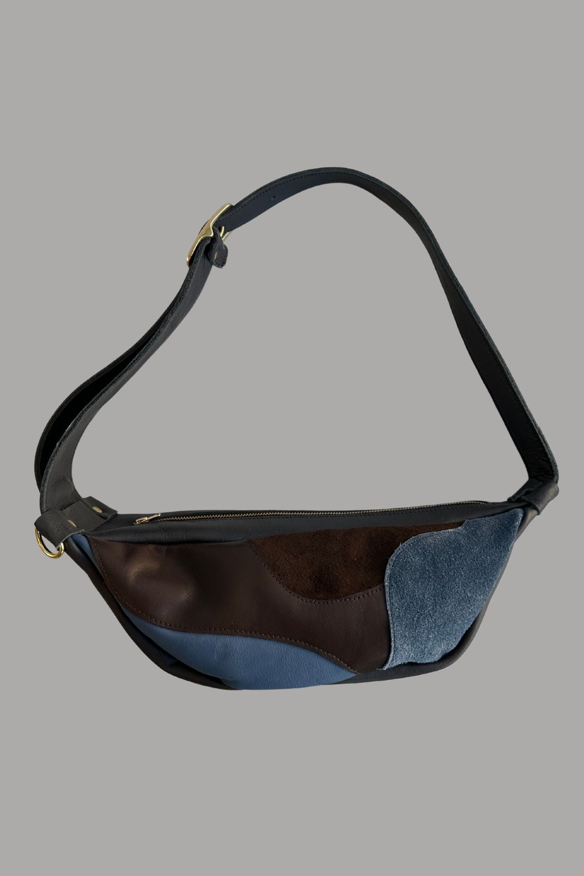 THE BOAT BAG | MARINA BLUE | CHARCOAL