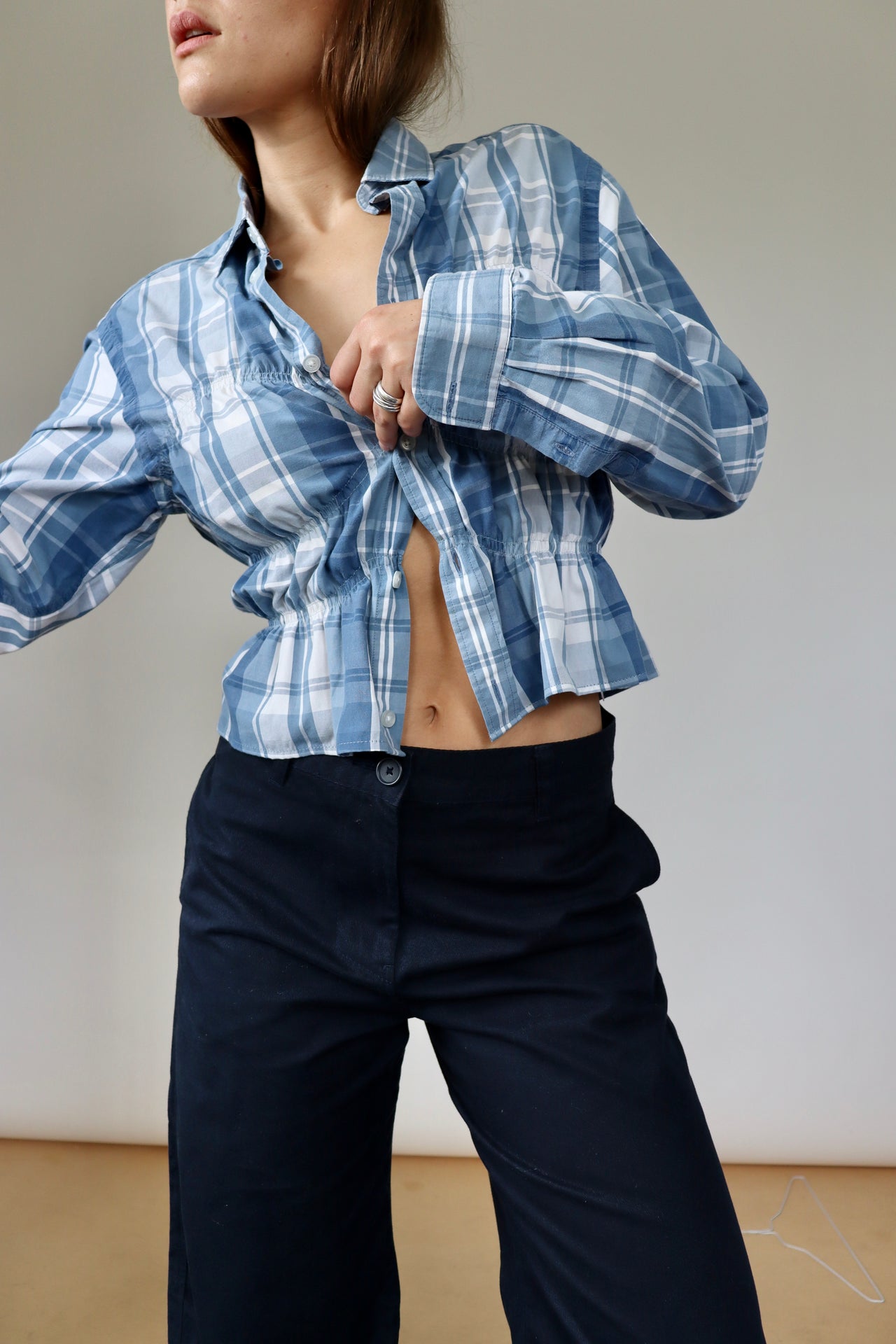TOCCA SHIRT | DARK BLUE PLAID