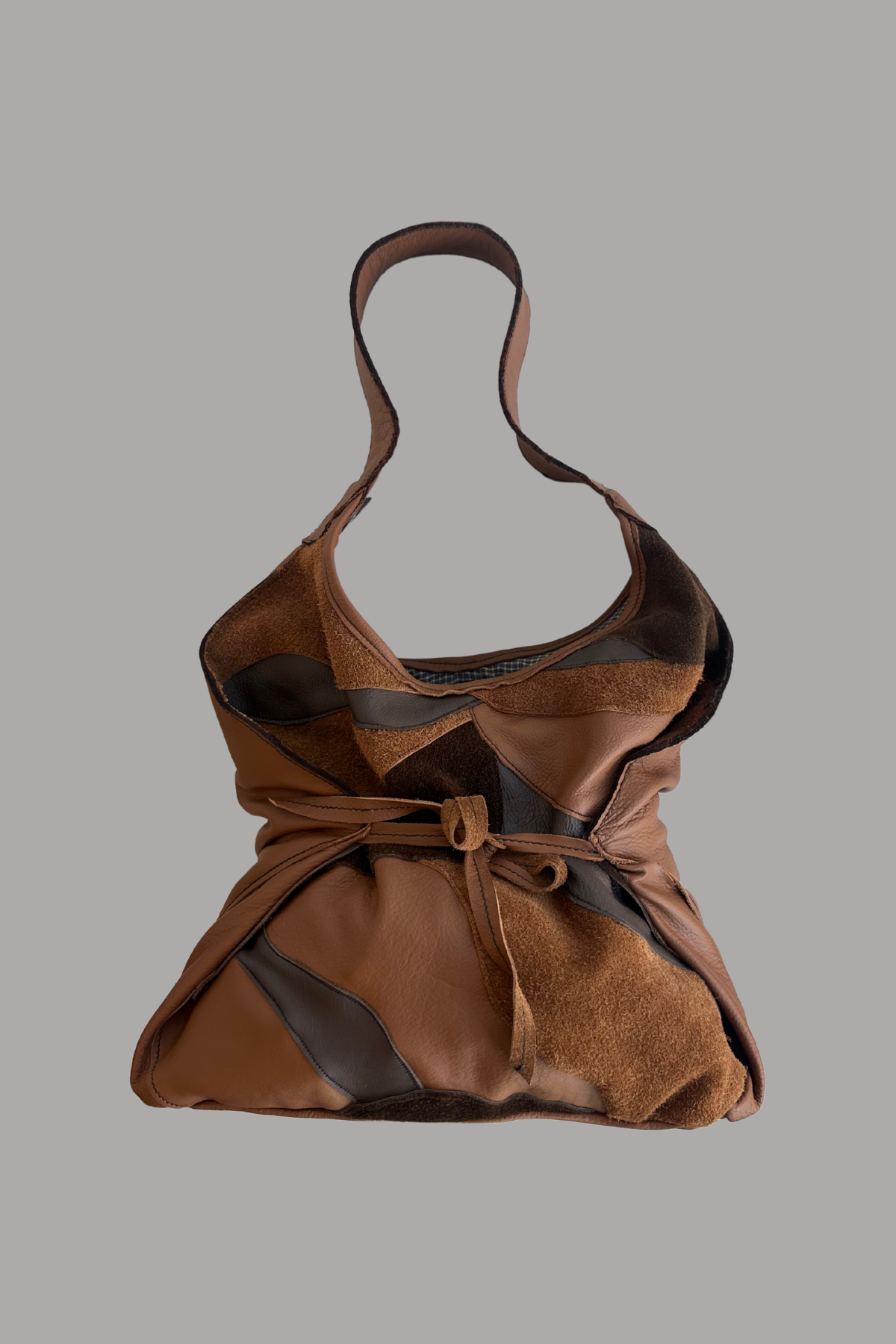 MOEPI SIGNATURE PATCH WORK BAG | BROWN