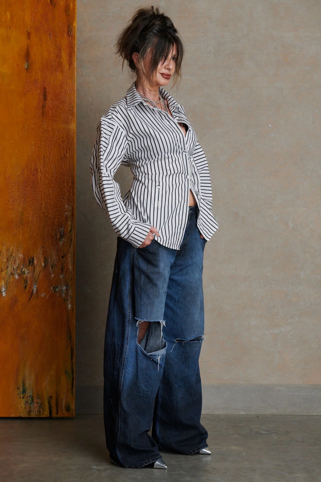 Placket Shirt | Stripe