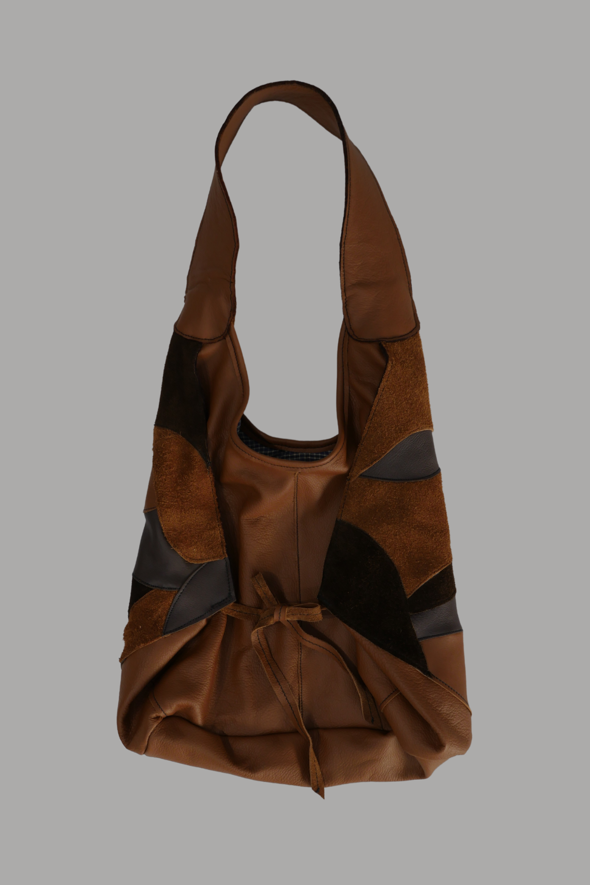 MOEPI SIGNATURE PATCH WORK BAG | BROWN