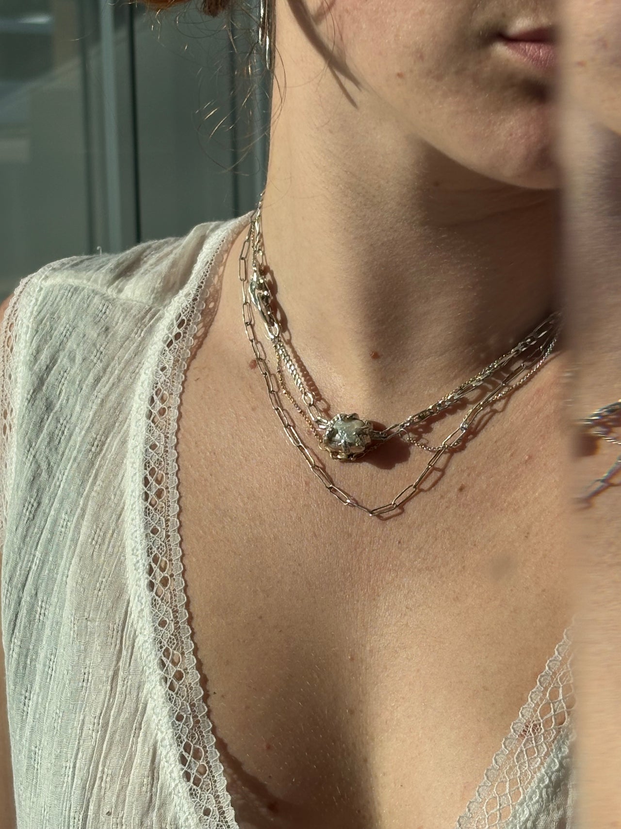 PEARL CAGE NECKLACE