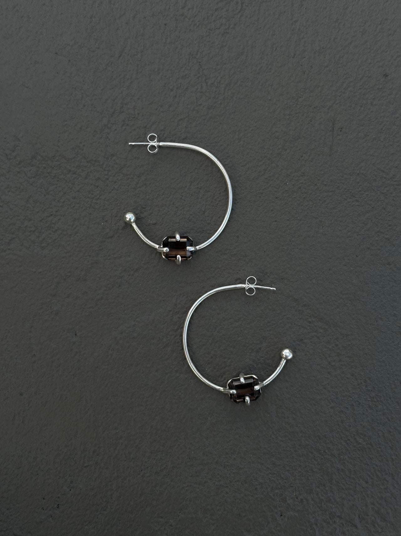 HOOP | SMOKEY QUARTZ