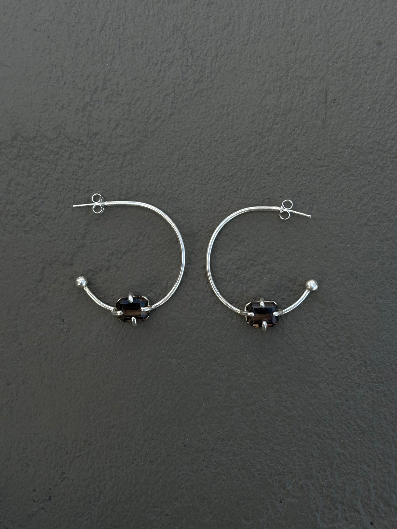 HOOP | SMOKEY QUARTZ