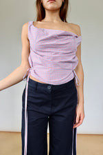 AWA TOP | RED + BLUE CHECK