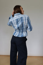 TOCCA SHIRT | DARK BLUE PLAID