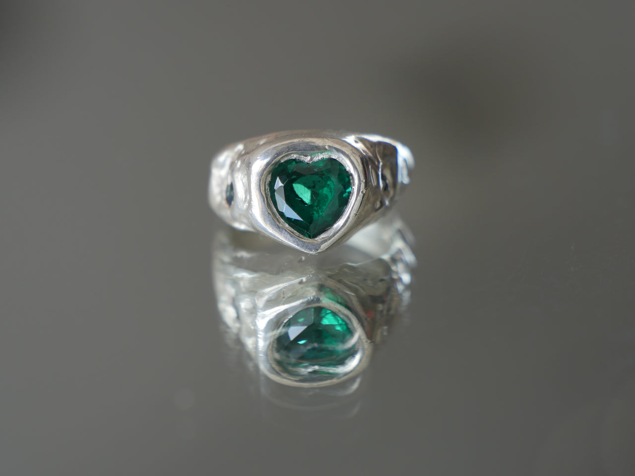 Emerald + Sapphire Heart