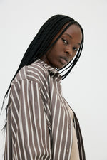 Examine Shirt | Umber Stripe