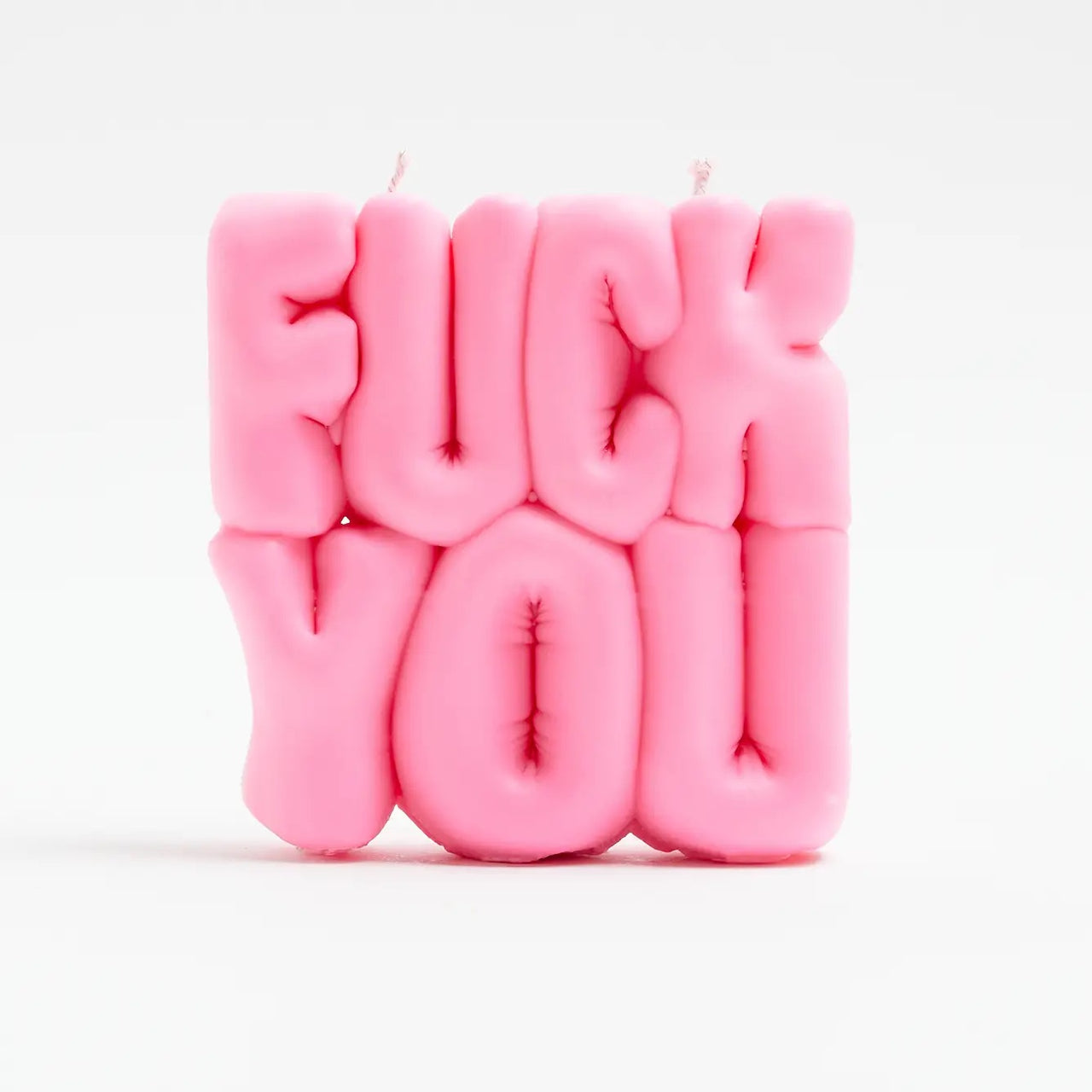 'FUCK YOU' Puffer Candle | Pink